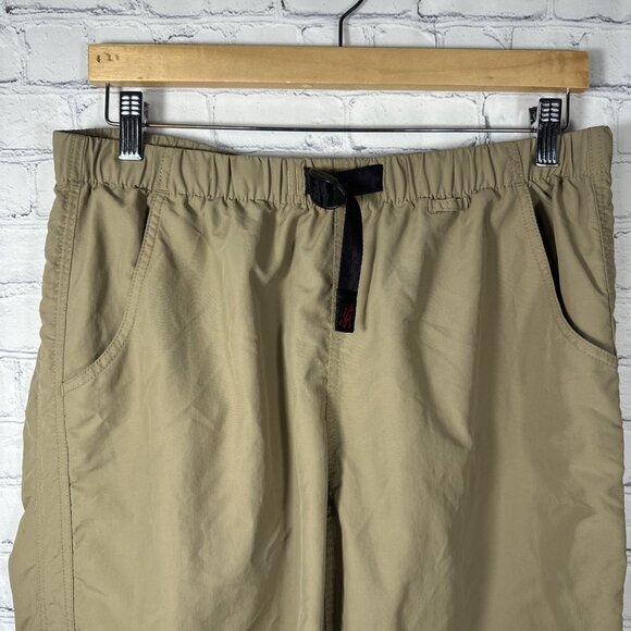 Gramicci Pants Women’s Size L Tan Beige Belted Climbing Nylon Roll Up W-0112JX - Picture 2 of 13